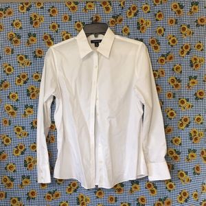 White Land’s End button down blouse